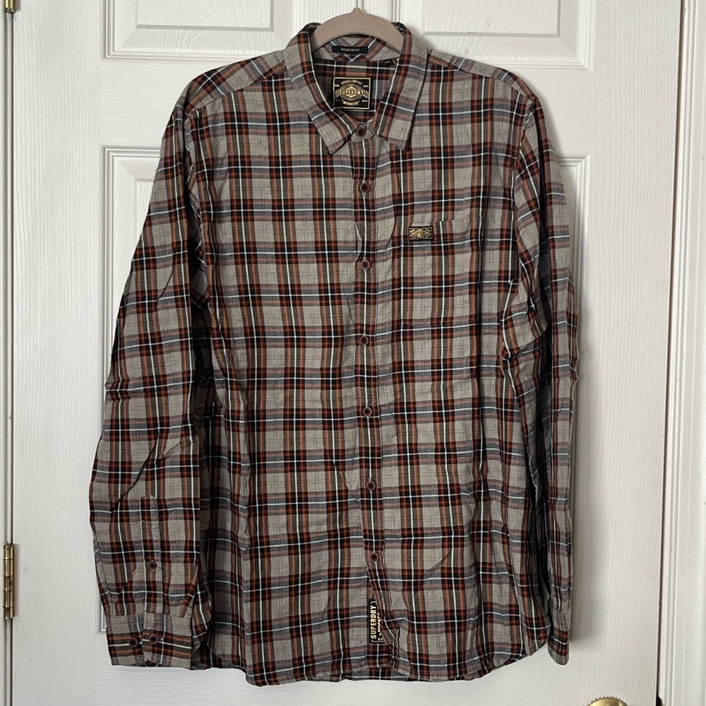Superdry Worker Plaid Check Shirt XXL